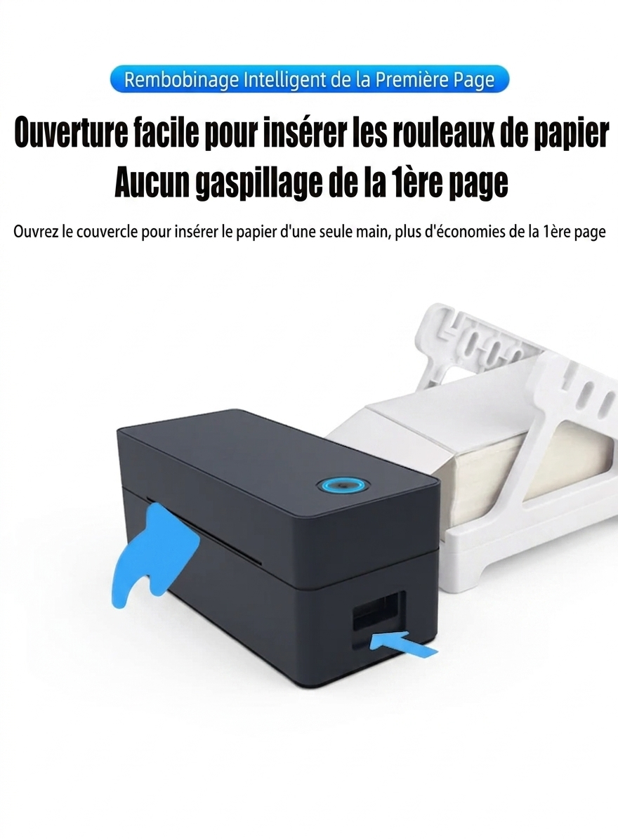 mprimante d’Étiquettes d’Expédition – Bluetooth & Format A6