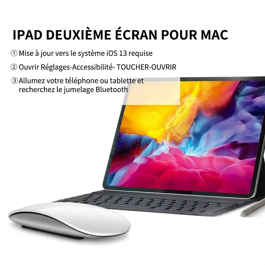 Magic Mouse Sans Fil – Design Tactile & Ergonomique