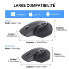ouris Sans Fil Ergonomique Rapoo – 4000 DPI & Multi-appareils
