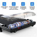 Tapis de Marche pour Bureau – Pliable & Silencieux (Inclinaison 6%)-Moteur 2.5 CV & Écran LED