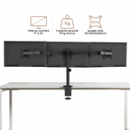Support Triple Écran Articulé – Bras Robuste pour 13-27