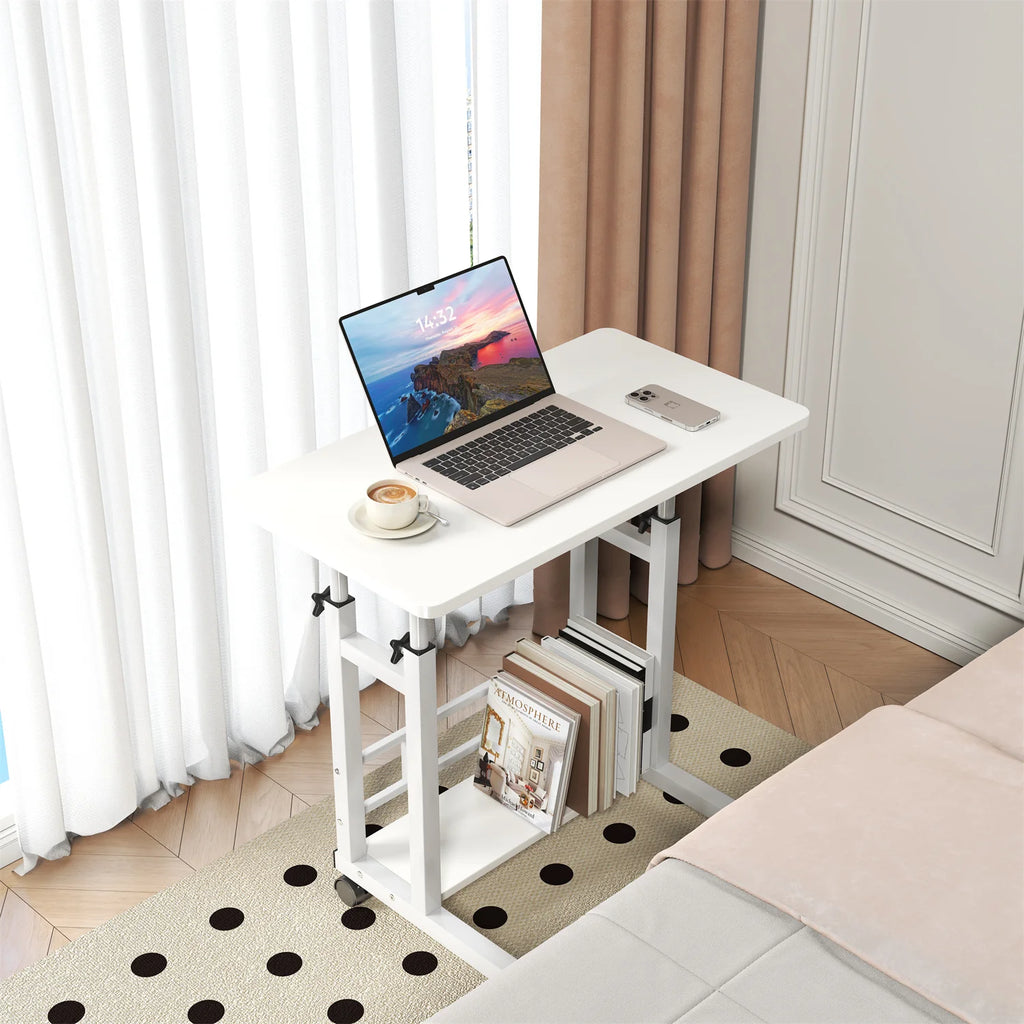 Bureau Assis-Debout Mobile – Compact 80x40 cm