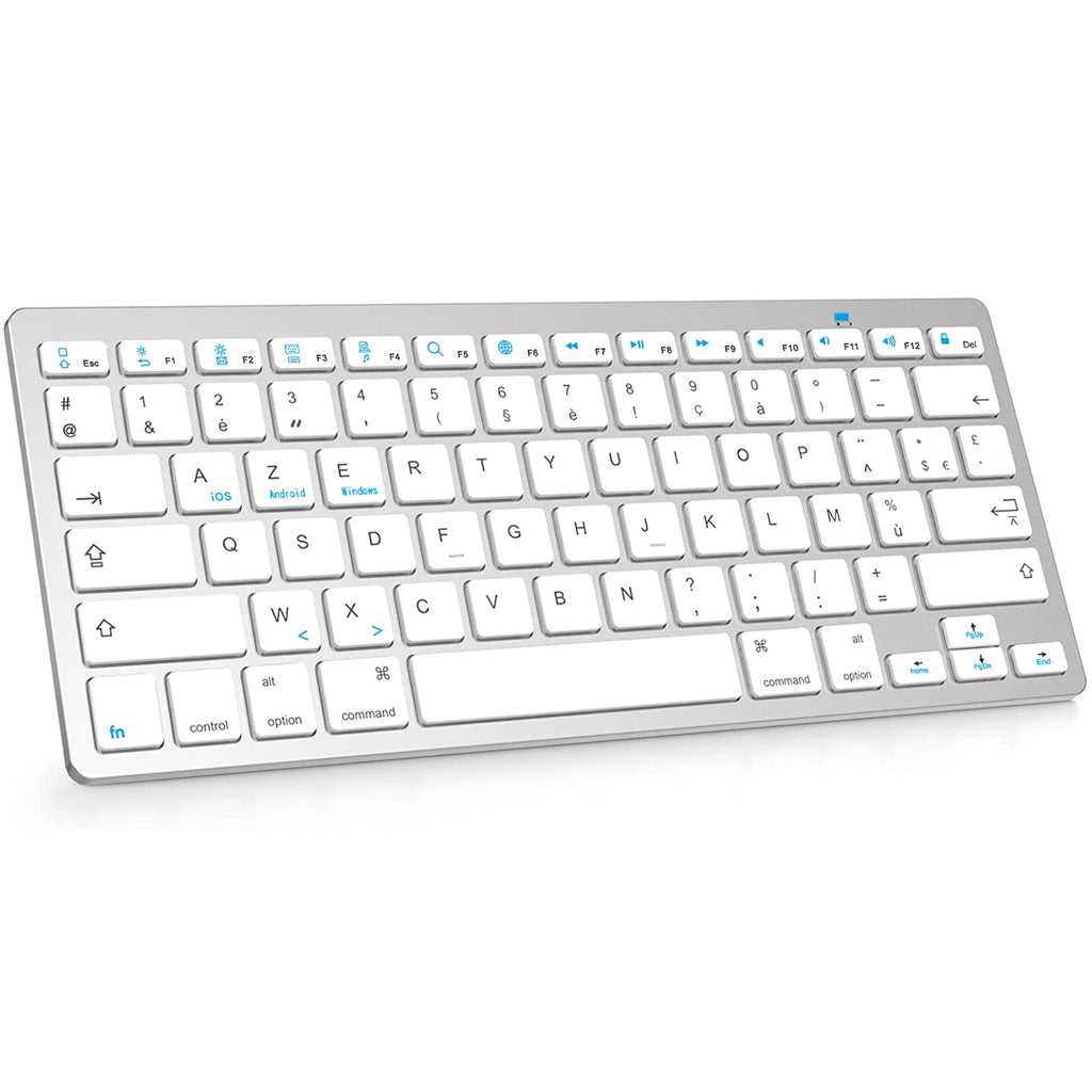 Clavier Bluetooth Compact – AZERTY Français & Multi-Systèmes
