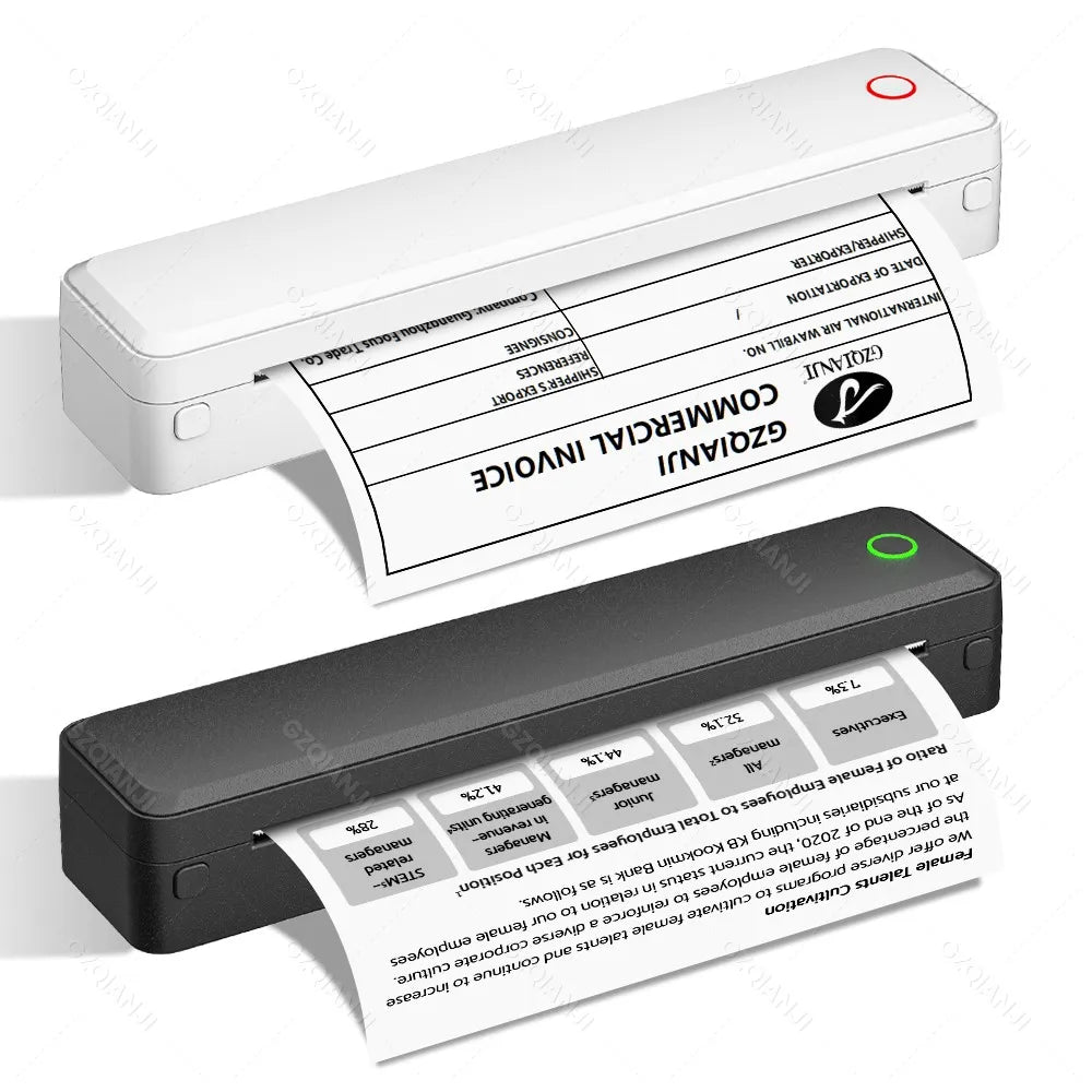 Imprimante Thermique A4 Portable – Bluetooth & Nomade