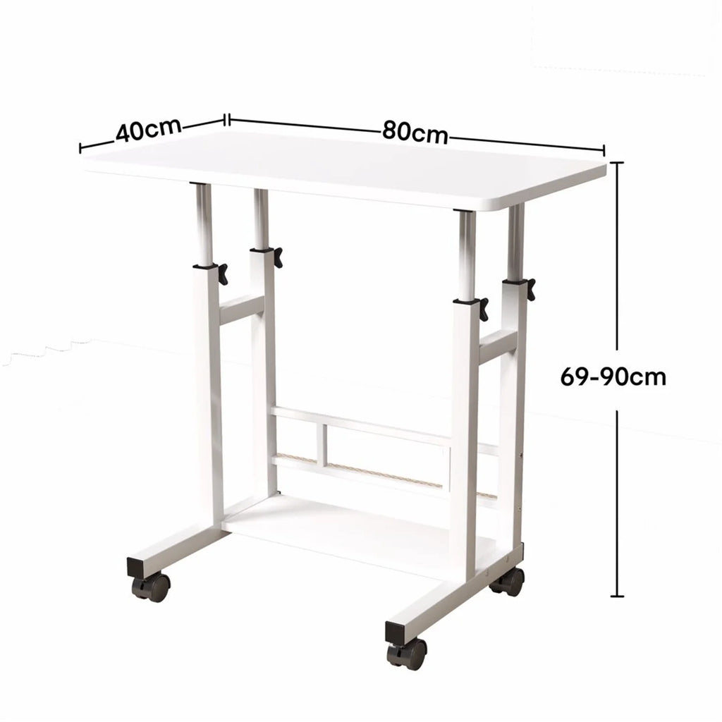 Bureau Assis-Debout Mobile – Compact 80x40 cm