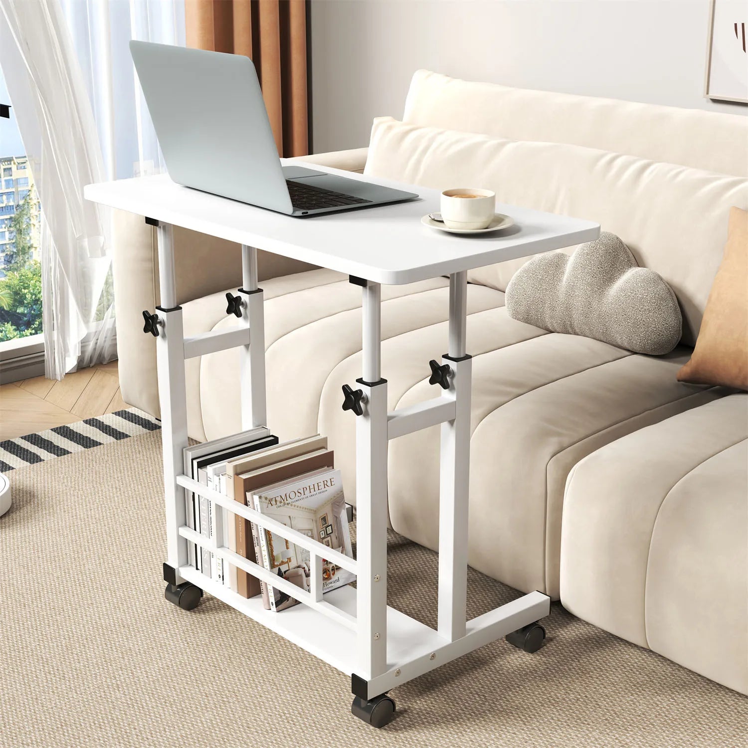 Bureau Assis-Debout Mobile – Compact 80x40 cm