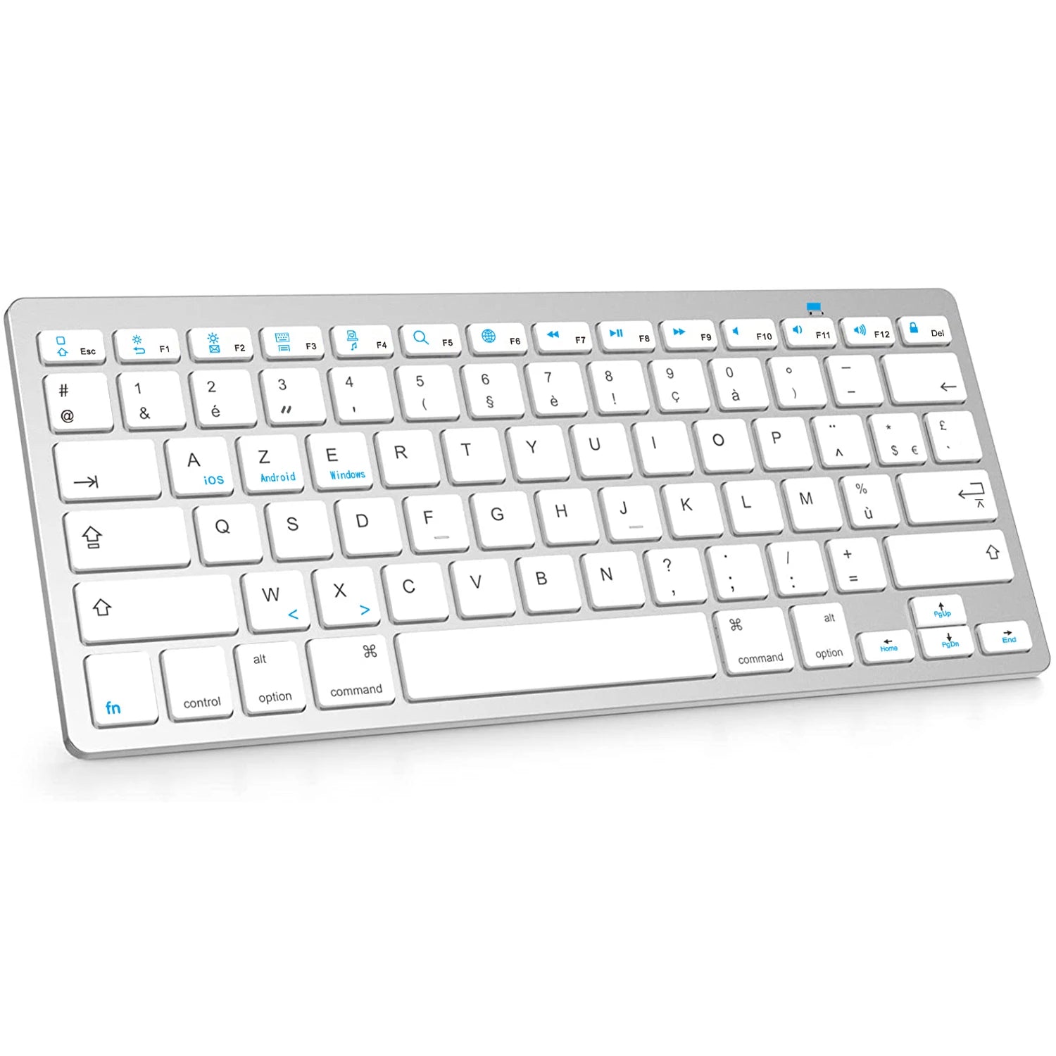 Clavier Bluetooth Compact – AZERTY Français & Multi-Systèmes