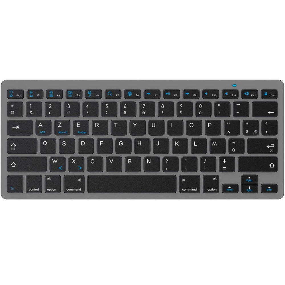 Clavier Bluetooth Compact – AZERTY Français & Multi-Systèmes