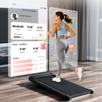 Tapis de Marche pour Bureau – Pliable & Silencieux (Inclinaison 6%)-Moteur 2.5 CV & Écran LED